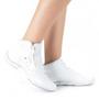 Imagem de Tênis Kolosh Feminino Slip-On Calce Fácil Zíper Cano Médio Off-White