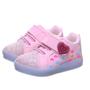 Imagem de Tenis Led Infantil Feminino Menina Coração Com Pulseira Rosa