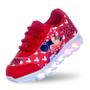 Imagem de Tenis  Led Infantil Feminino Minnie  Vermelha PC