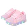 Imagem de Tenis Led Luz Glitter Feminino infantil Branco ou Rosa PC026