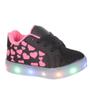 Imagem de Tênis Led Luz Glitter Feminino infantil Preto ou Rosa PC013