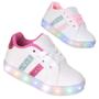 Imagem de Tenis Led Luz pisca Feminino infantil meninas Pink Ou Rosa