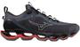 Imagem de Tênis Masculino Mizuno Wave Prophecy 13 Cinza Preto e Vermelho