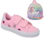 Imagem de Tênis Menina Estrela Glitter Feminino Infantil + Mochila Unicórnio