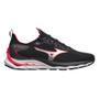 Imagem de Tênis Mizuno Mirai 5 Corrida Preto e Rosa Choque - Feminino