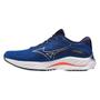 Imagem de Tênis Mizuno Rider 27 M Corrida Azul escuro e Laranja - Masculino