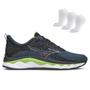 Imagem de Tênis Mizuno Wave Fujin Masculino + 3 Pares de Meias