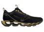 Imagem de Tênis Mizuno Wave Prophecy 11 Preto e Dourado