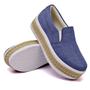 Imagem de Tenis Moda Casual Slip On Feminino Elástico Sola Alta Liso Flat Conforto Dia a Dia