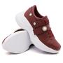 Imagem de Tênis Moda Casual Sneaker Chunky Feminino Tiras Com Pedrarias Cadarço Sola Leve Confortavel