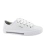 Imagem de Tênis Moleca Cadarços Casual Feminino Branco