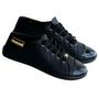 Imagem de Tênis Moleca Casual Feminino All Black Textura Lisa 5605.412