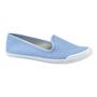 Imagem de Tenis Moleca Sapatilha Napa Tresse Santorini Jeans Azul Claro Feminino Conforto