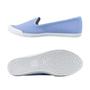 Imagem de Tênis Moleca Slip On Napa Tressê  Feminino Azul Claro