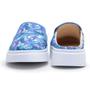 Imagem de Tênis Mule Feminino Slip On Calcanhar Aberto Babuche Flor Azul