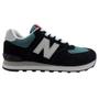 Imagem de Tênis New Balance 574v2  Preto/Azul Petróleo Unisex