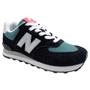 Imagem de Tênis New Balance 574v2  Preto/Azul Petróleo Unisex