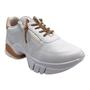 Imagem de Tênis Ramarim Feminino Branco Rosê Sneaker Sola Alta 80105 Original