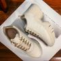 Imagem de Tênis Ramarim Feminino Off White Ouro Sneaker Sola Alta Chunky 80102 Oiginal