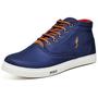 Imagem de Tenis Sapatenis Masculino Casual Botinha Cano Alto Confortavel Variedade Estiloso Polo Blu-7800 S101