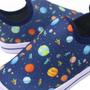 Imagem de Tênis Sapato Infantil Escolar Calce Facil Leve Confortável Lunar Azul
