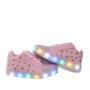 Imagem de Tenis sapato rosa menina com luzes de LED colorida pisca com pulseira