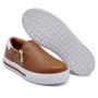 Imagem de Tênis Slip On Amanda Block com Recortes Ziper Lateral e Sola Reta Confortavel