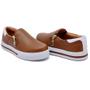 Imagem de Tênis Slip On Amanda Block com Recortes Ziper Lateral e Sola Reta Confortavel