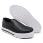 Imagem de Tenis Slip On Amanda Block Liso com Elasticos e Sola Alta Reta Detalhe Listra