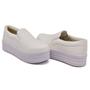 Imagem de Tenis Slip On Autem Originals Liso com Elastico e Sola Alta Detalhe Listras
