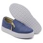 Imagem de Tênis Slip On Basico Liso Amanda Block Zíper Lateral com Sola Reta Confortavel