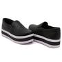 Imagem de Tenis Slip On Casual Amanda Block com Textura Costura Matelasse e Sola Alta Reta