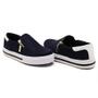 Imagem de Tênis Slip On Casual Dk Shoes com Zíper Lateral e Sola Borracha com Listra