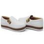 Imagem de Tênis Slip On Casual Dk Shoes com Ziper Lateral e Sola Borracha com Listras