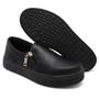 Imagem de Tenis Slip On Casual Feminino Liso  Ziper Lateral Sola Borracha Leve Mulher Fashion