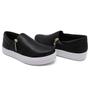 Imagem de Tênis Slip On Casual Liso Amanda Block Zíper Lateral com Sola Reta Confortavel