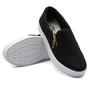 Imagem de Tênis Slip On Casual Liso Amanda Block Zíper Lateral com Sola Reta Confortavel