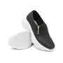 Imagem de Tênis Slip On Chunky Feminino Zíper Lateral Calce Fácil Salto Plataforma Confortável