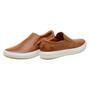 Imagem de Tenis Slip On Couro Casual Calce Facil Palmilha Gel Anti-Impacto Solado Borracha Macio