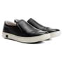 Imagem de Tênis Slip On Couro Kildare Masculino - Preto e Branco