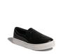 Imagem de Tênis Slip On Couro Preto Sola Baixa Santa Lola