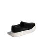 Imagem de Tênis Slip On Couro Preto Sola Baixa Santa Lola