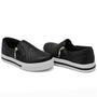 Imagem de Tênis Slip On Dk Shoes com Ziper Lateral Detalhe em Costura e Sola com Listra