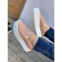 Imagem de Tênis Slip On Feminino Calce Fácil material sintético Liso Básico Comfy