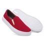 Imagem de Tênis Slip On Feminino Moda Casual Caminhada Lila Martore Vermelho