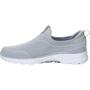 Imagem de Tênis Slip On Go Walk 6 Vibrant Smile Hyper Pillar 124530 Skechers Cinza Claro