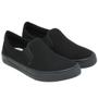 Imagem de Tênis Slip On Masculino Iate Casual com Elástico Plumax Sem Cadarço Preto 4002