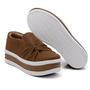 Imagem de Tênis Slip On Moda Fashion Casual Feminino com Nó Frontal Sola Reta Alta Calce Fácil