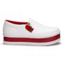 Imagem de Tênis Slip On Sapatenis Feminino Zìper Sola Plataforma Flat Leve Moda Casual Mulher Fashion Dia Dia