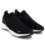 Imagem de Tênis Slip On Usaflex Tricot Casual Feminino - Preto